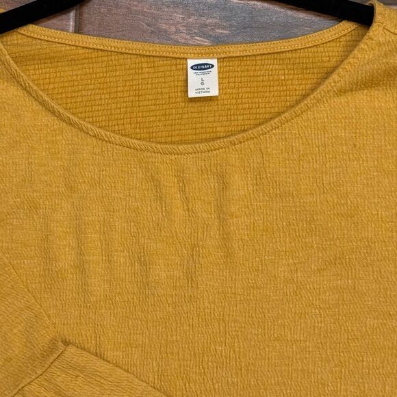 Women's Mustard Yellow Bell Sleeve Top- LARGE - Picture 5 of 7
